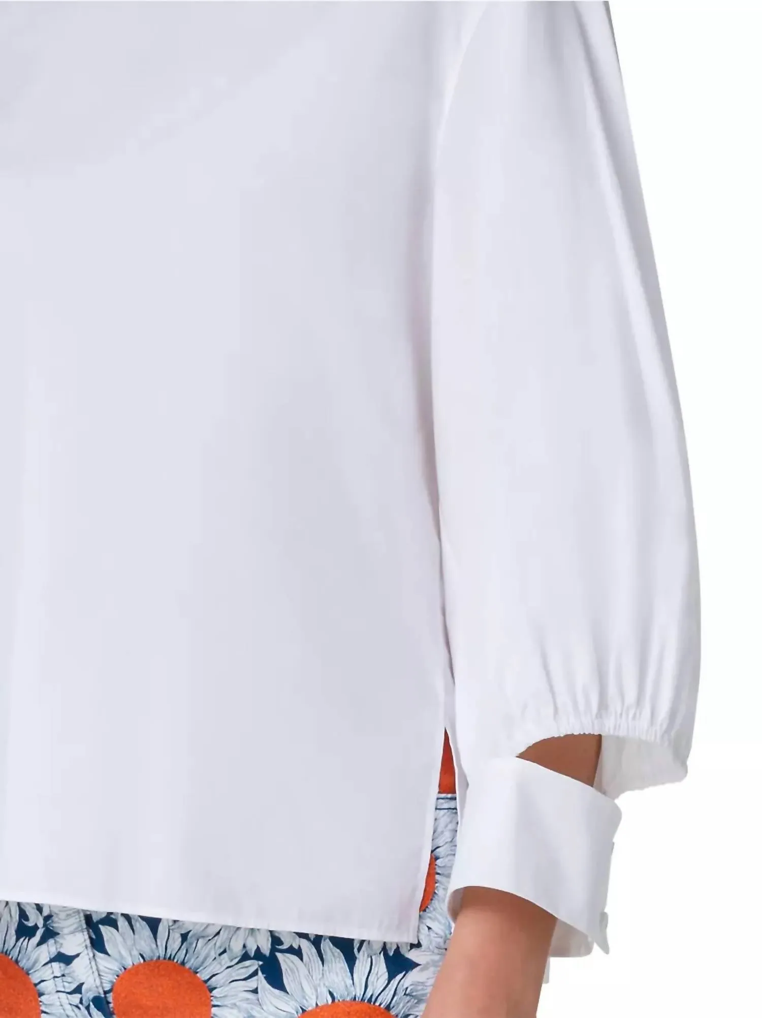 Akris Punto - Puff-Sleeve Poplin Cotton Blouse