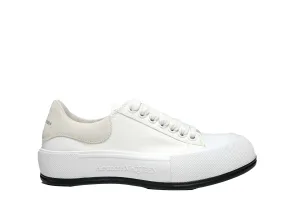 Alexander McQueen  White/Beige  Canvas Sneaker 654594  Men's