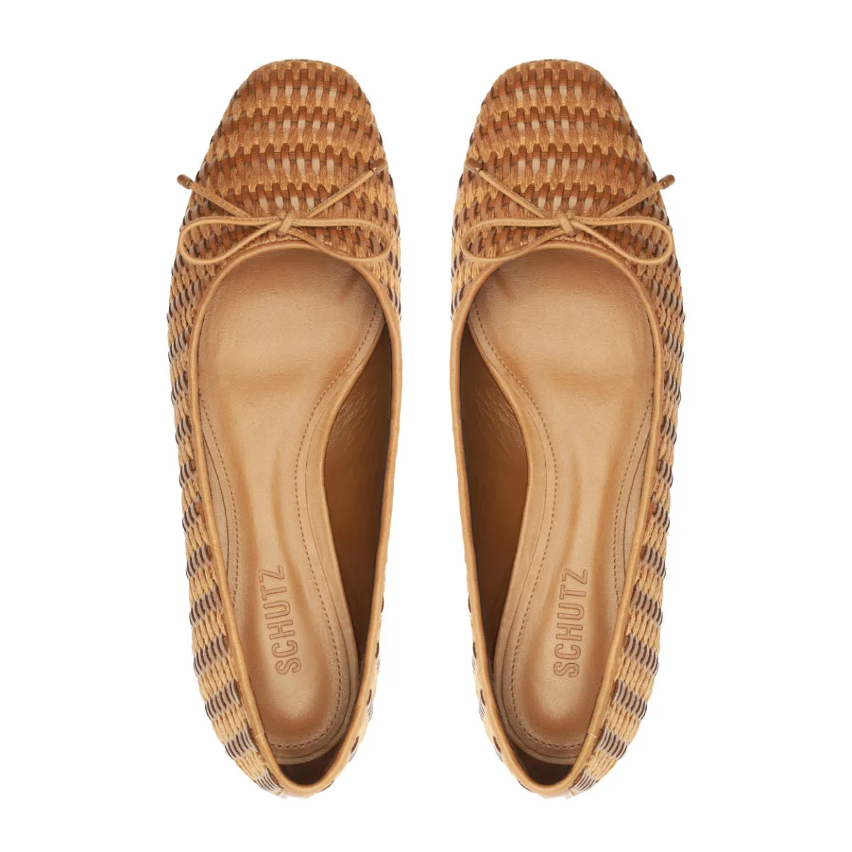 Arissa Straw Flat in Brown
