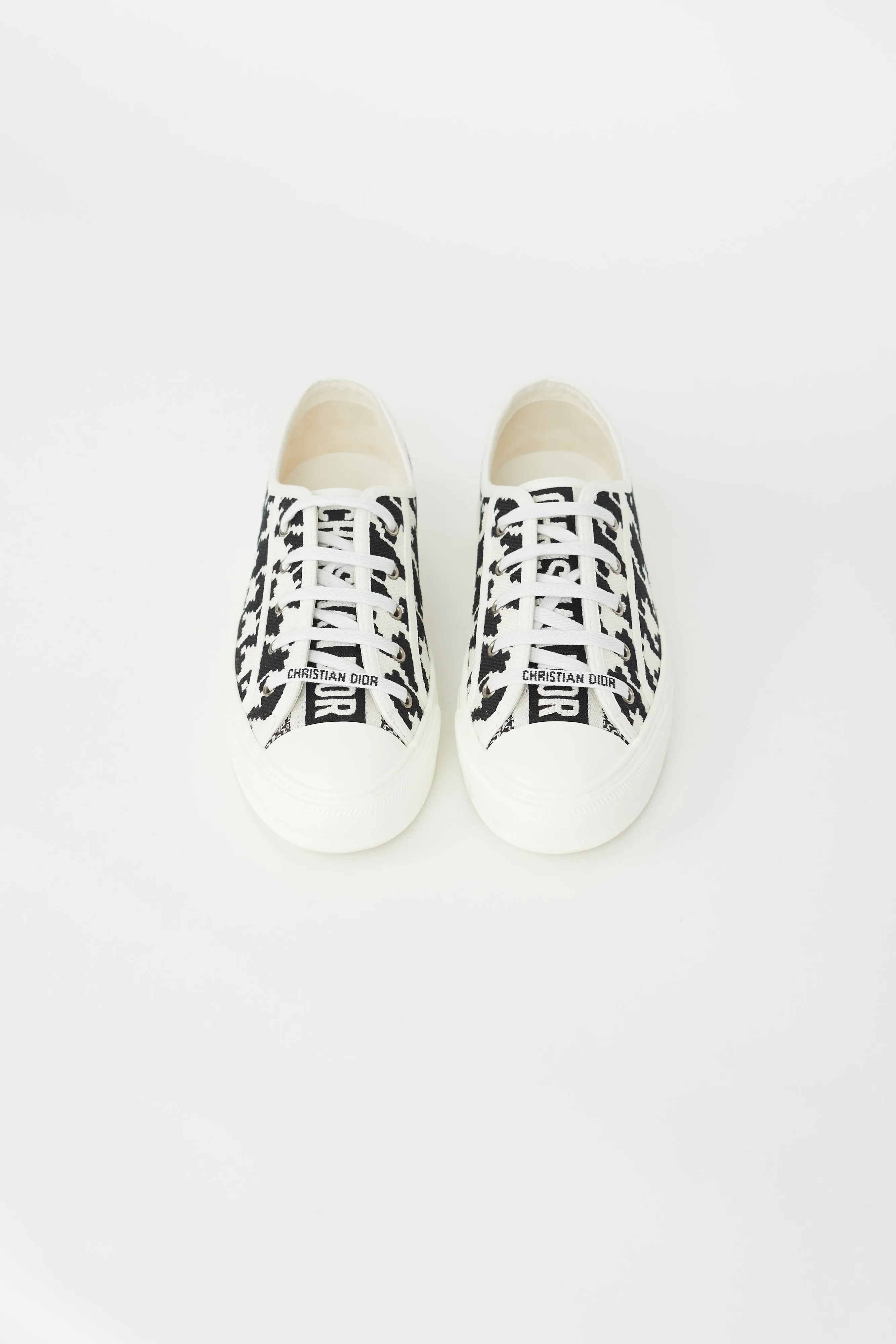 Black & White Walk'n'dior Woven Sneaker