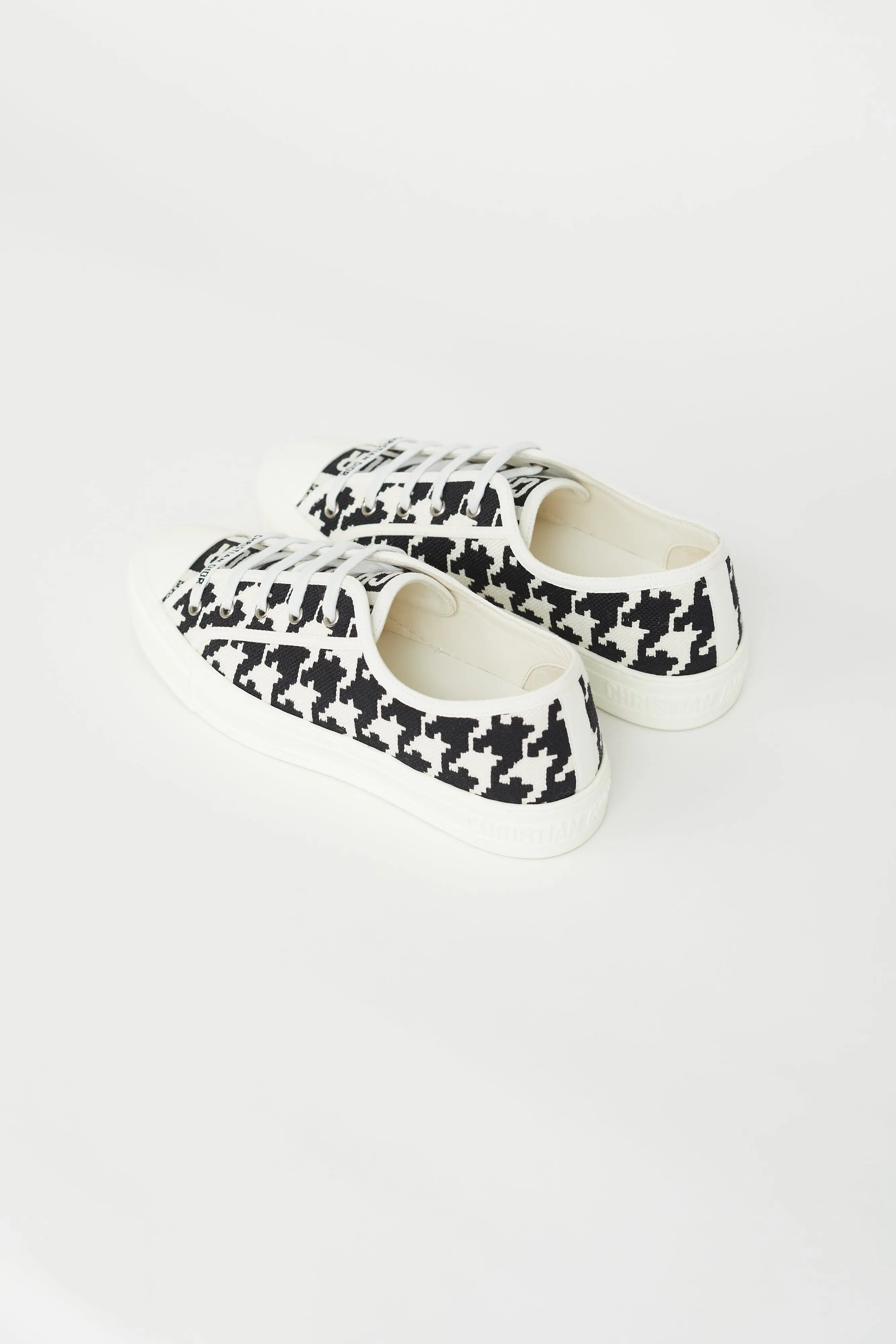 Black & White Walk'n'dior Woven Sneaker
