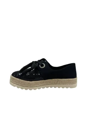 Black Platform Espadrille