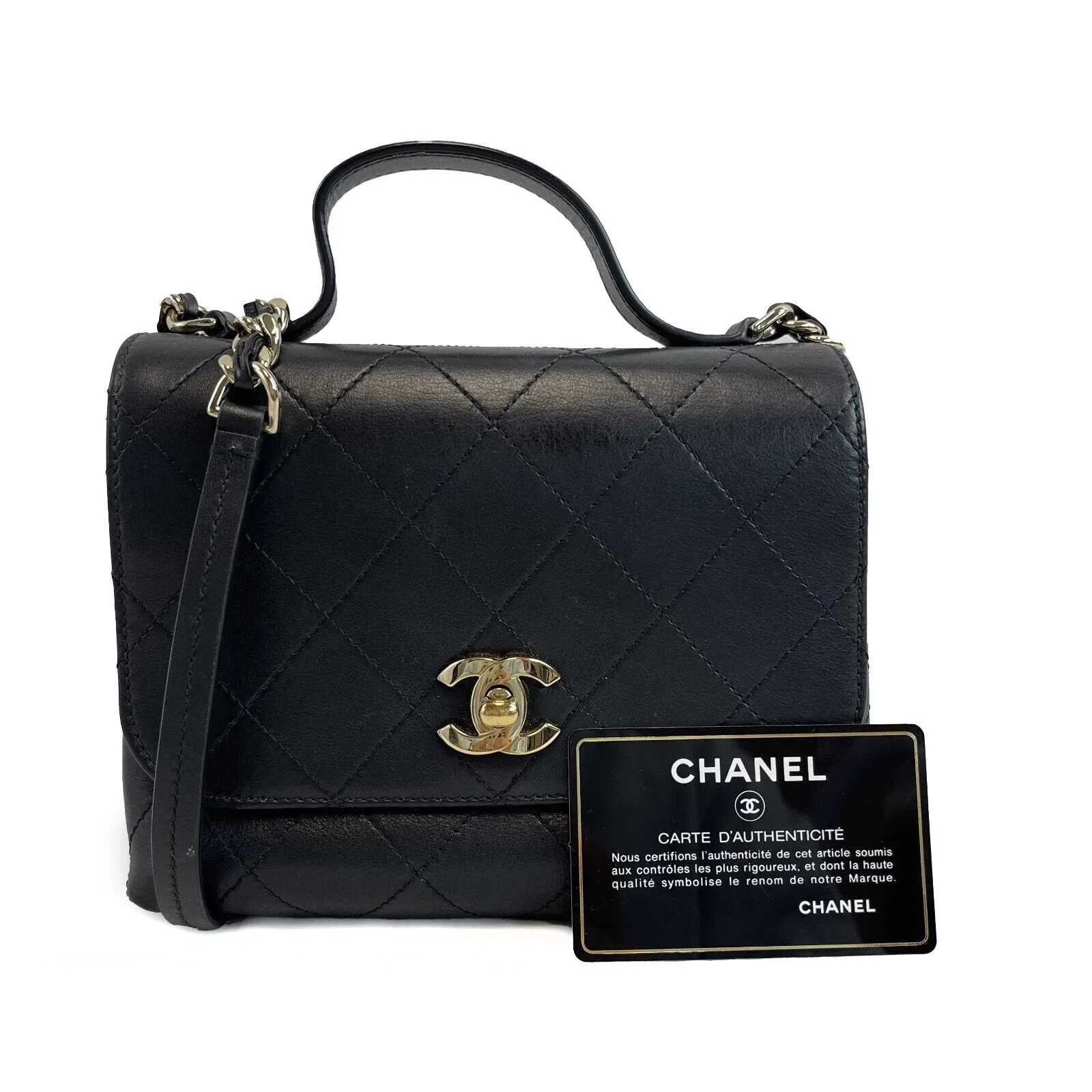 CHANEL Classic Double Pocket Top Handle