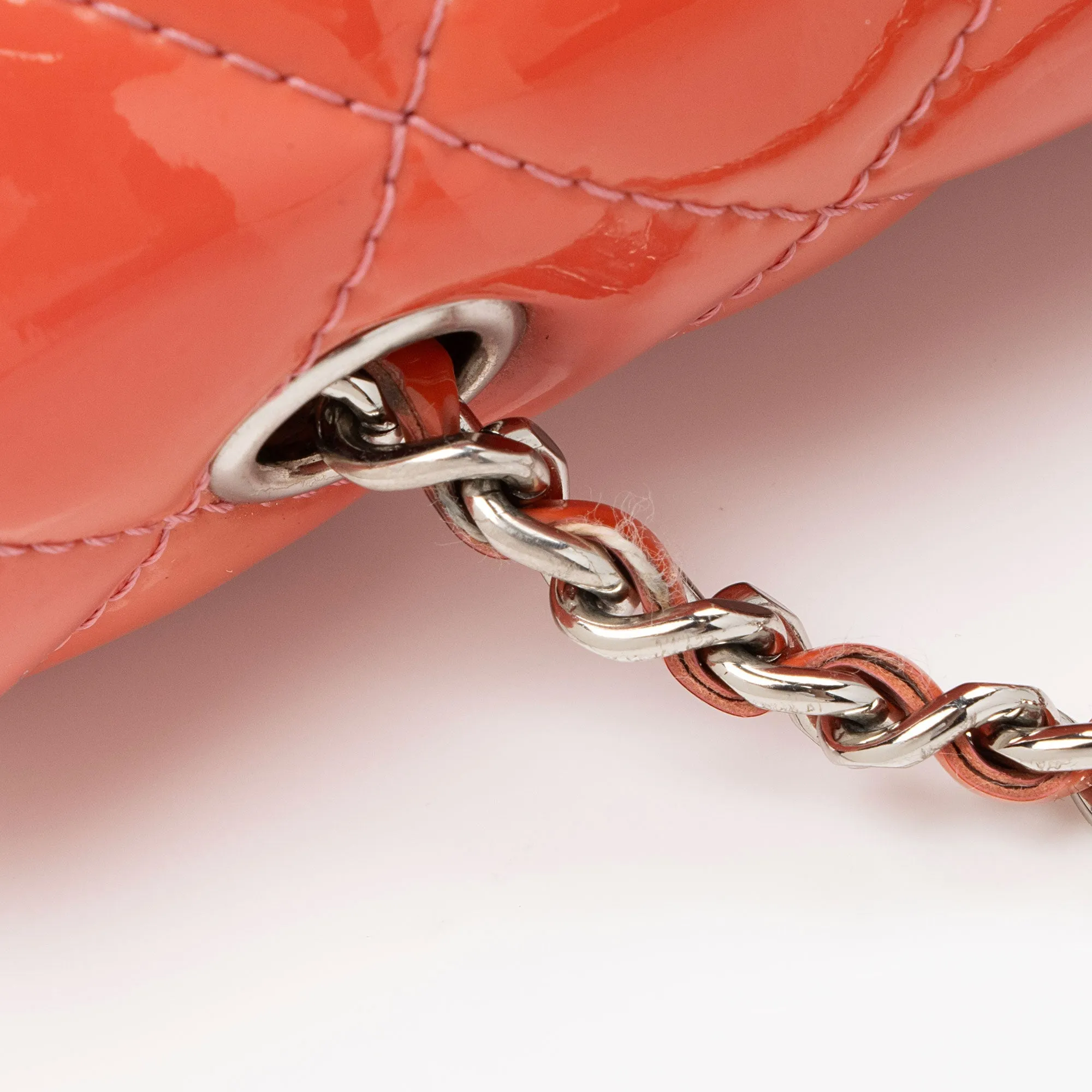 Chanel Patent Leather Rectangular Extra Mini Flap Bag (SHF-M8fPie)