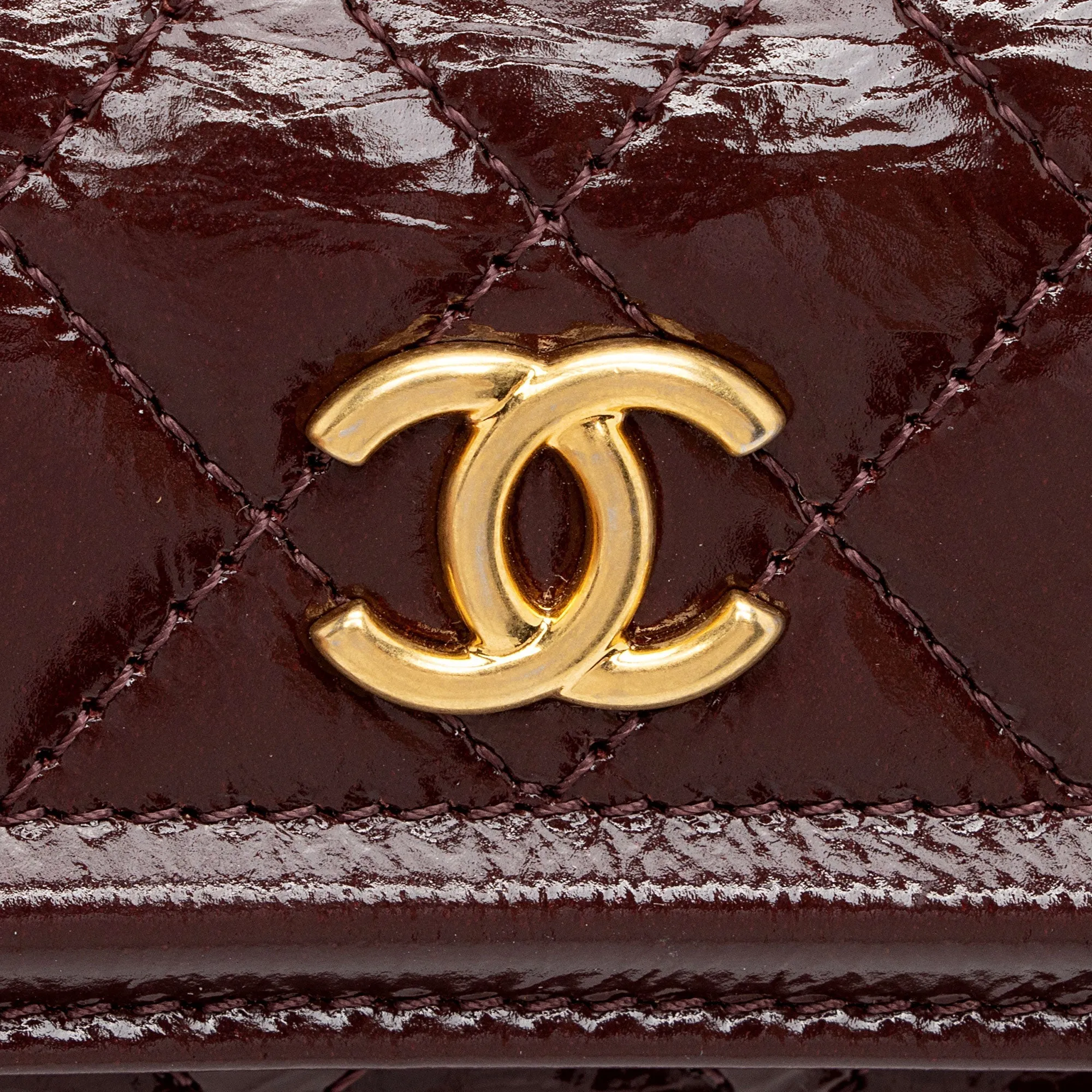 Chanel Shiny Aged Calfskin Flap Belt Bag (SHF-lqkDBp)