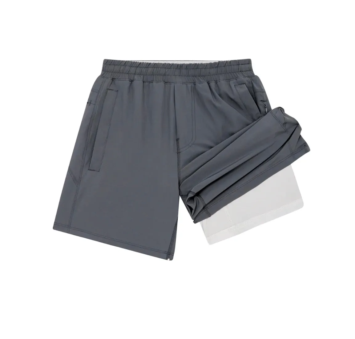 Charcoal gray- 6in Meripex Shorts