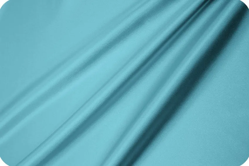 Charmeuse Satin fabric by the yard - Light  Turquoise  solid