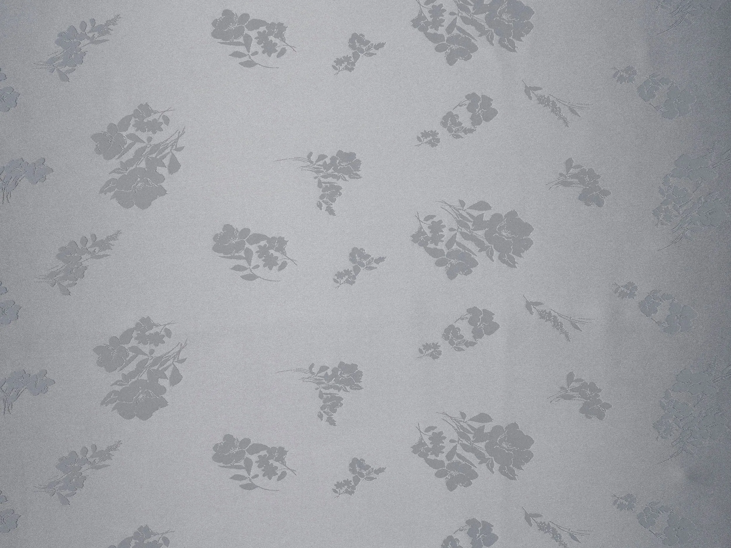 DUSTY BLUE lightweight silky jacquard satin -  fabric by the yard - Floral  jacquard pattern - (Copy)