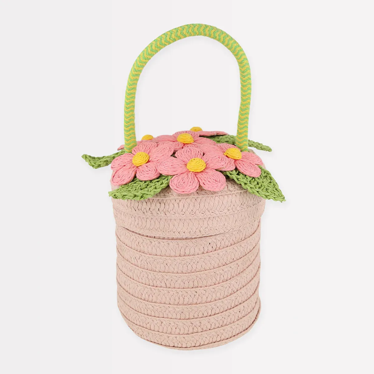 Flower pot basket bag