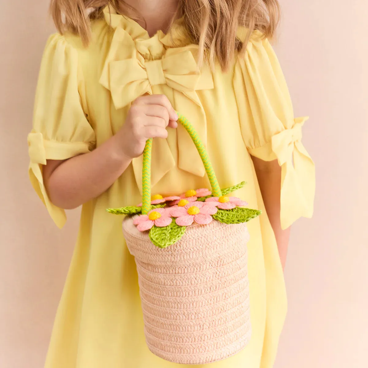 Flower pot basket bag
