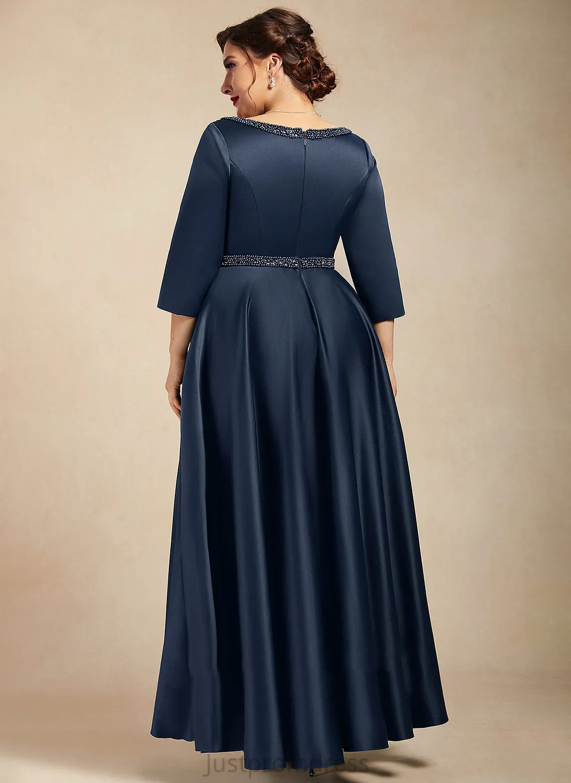 Formal Dresses A-line Dresses Maritza V-Neck Satin