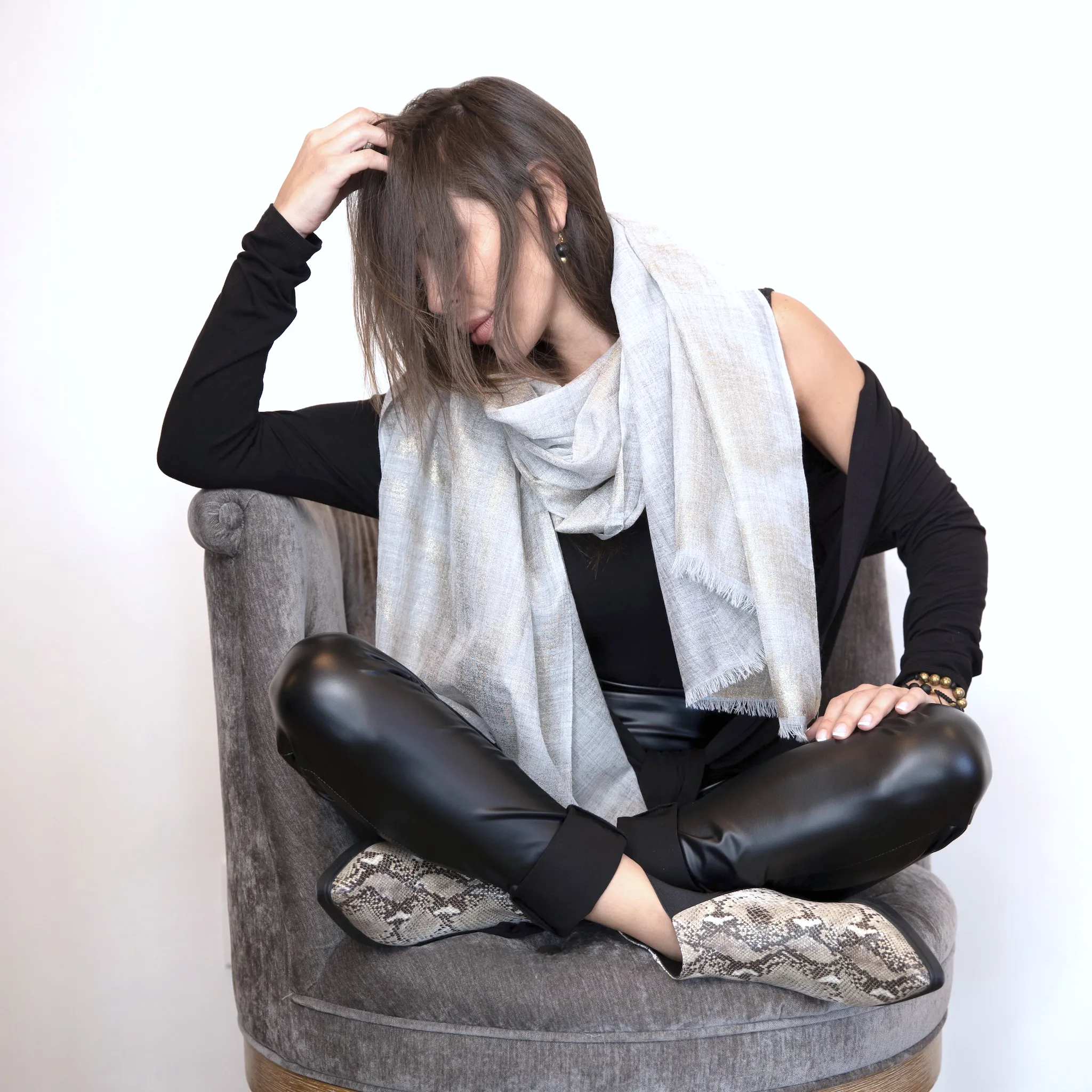 Gold Shimmer Scarf