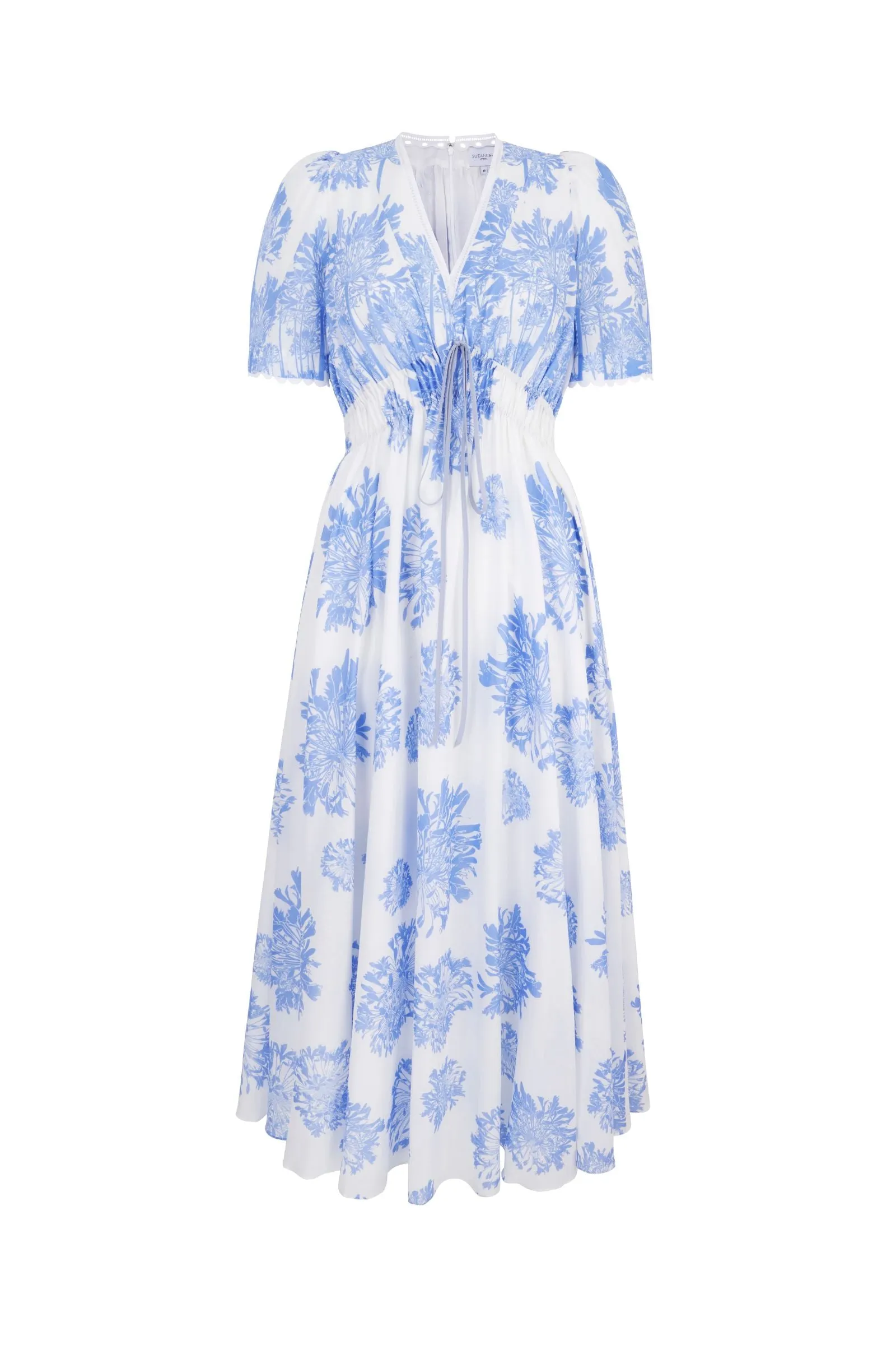 Lydia Dress Agapanthus Cotton