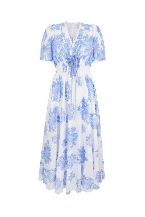 Lydia Dress Agapanthus Cotton
