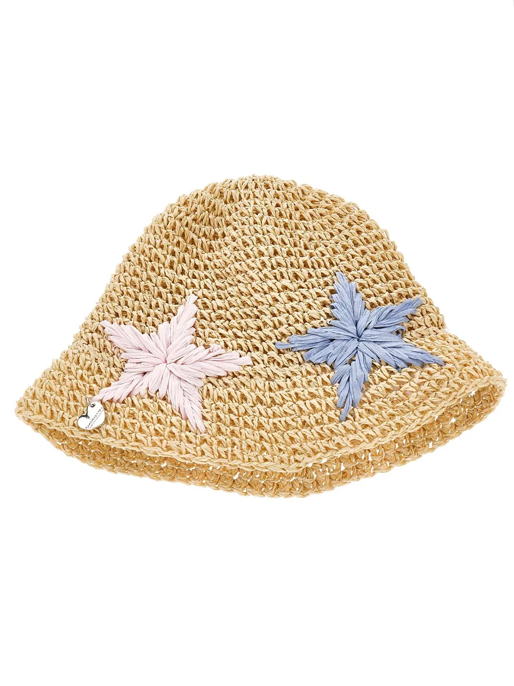 Monnalisa straw hat for girl-19C065