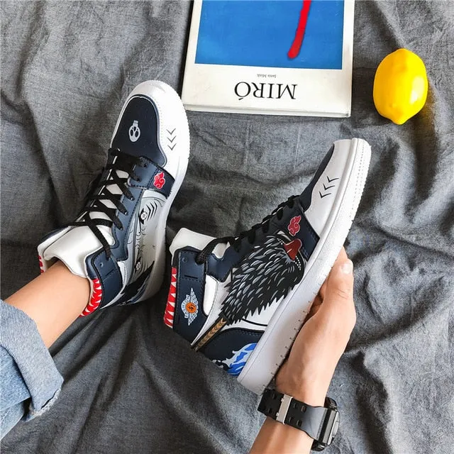 PLAYSWICH Anime Naruto Canvas Shoes Sasuke Men Vulcanized Shoes Kakashi Sneakers