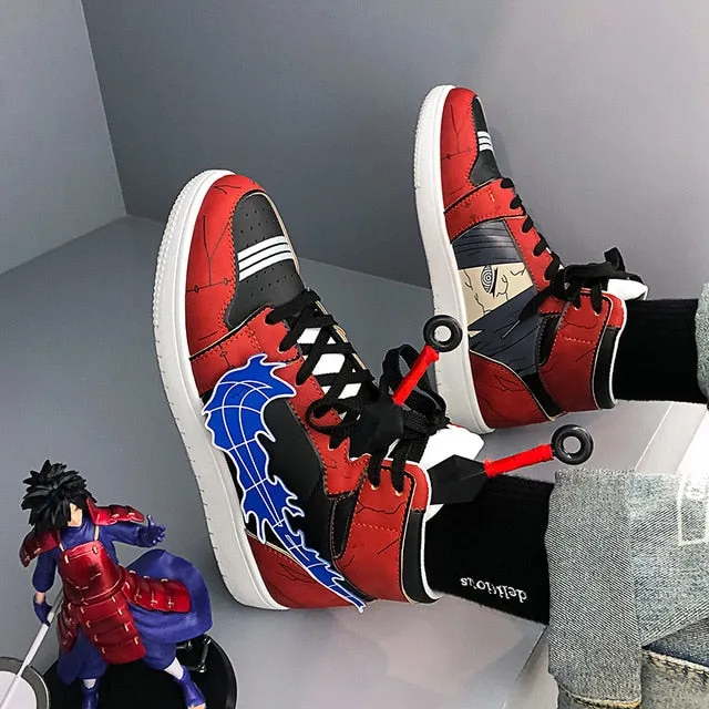 PLAYSWICH Anime Naruto Canvas Shoes Sasuke Men Vulcanized Shoes Kakashi Sneakers