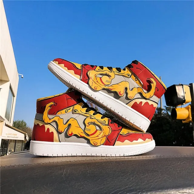 PLAYSWICH Anime Naruto Canvas Shoes Sasuke Men Vulcanized Shoes Kakashi Sneakers