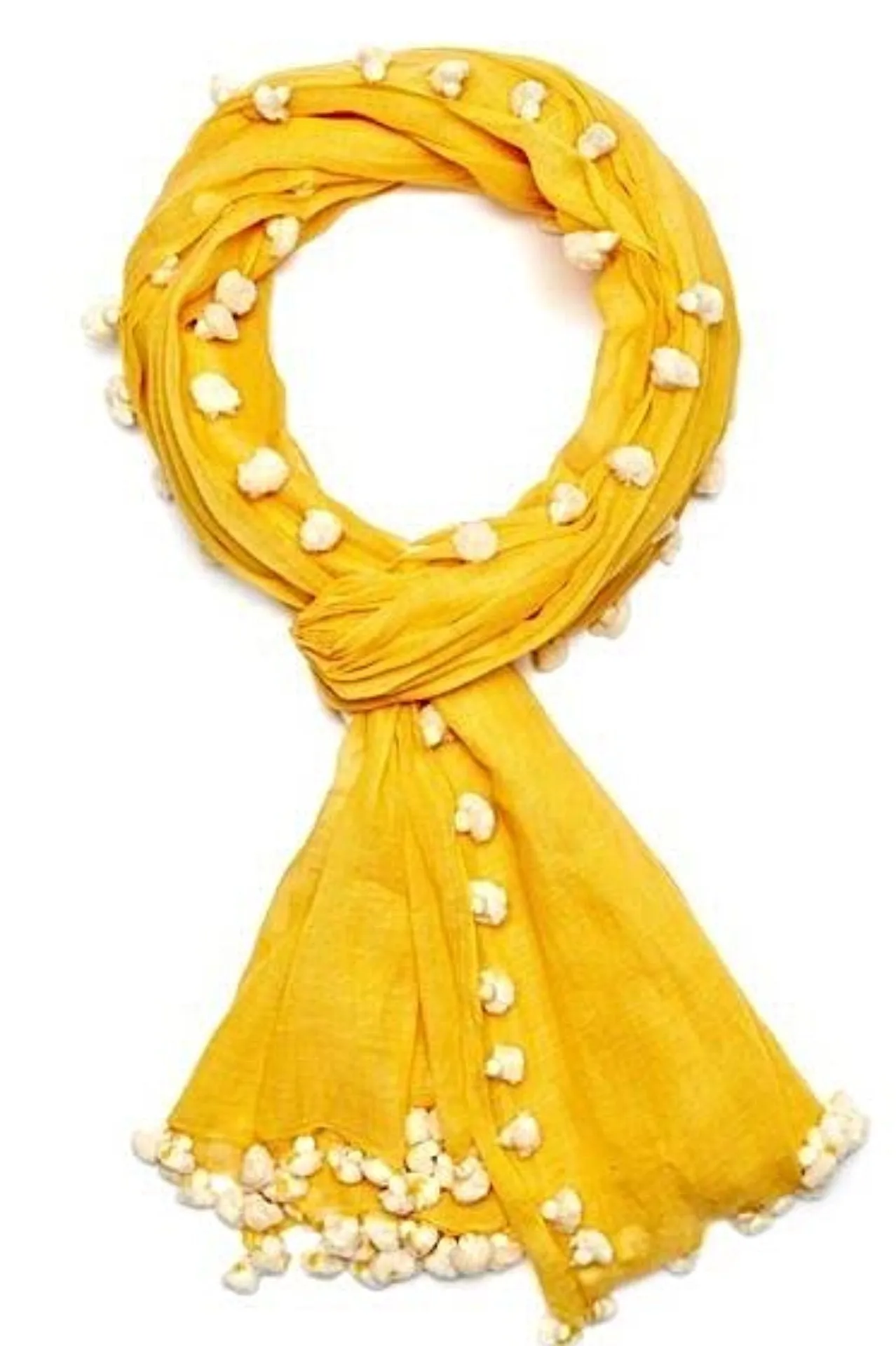 POM POM Scarf/Sarong- Cotton
