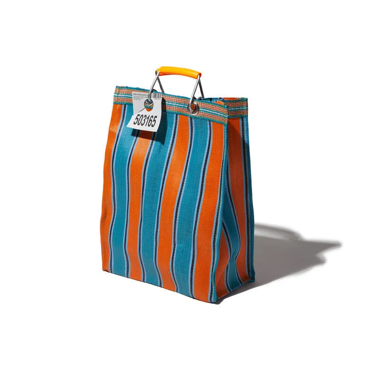 RECYCLED PLASTIC STRIPE BAG - Rectangle D15