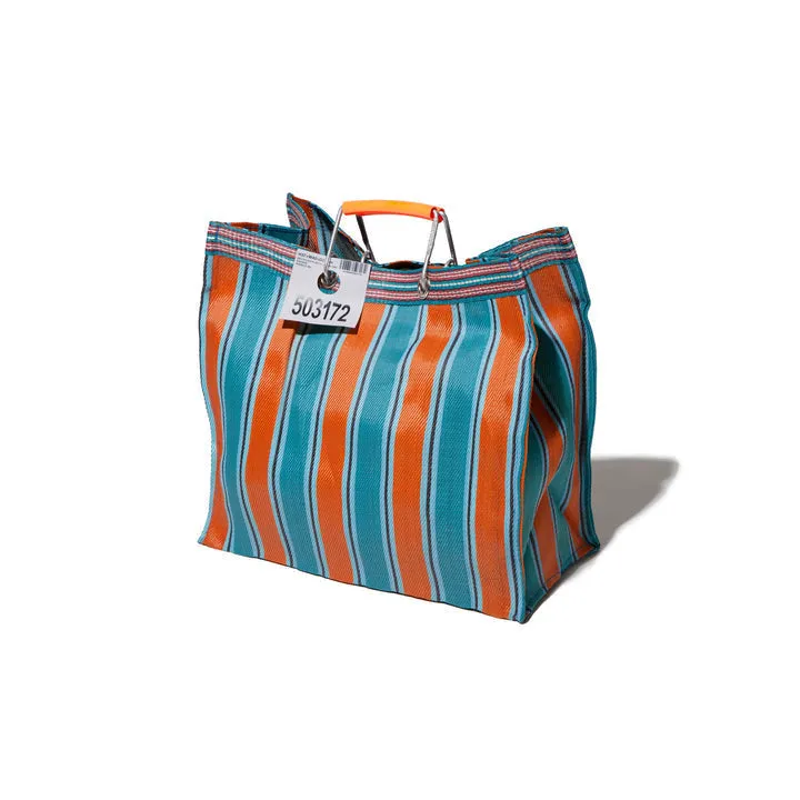 RECYCLED PLASTIC STRIPE BAG - Square