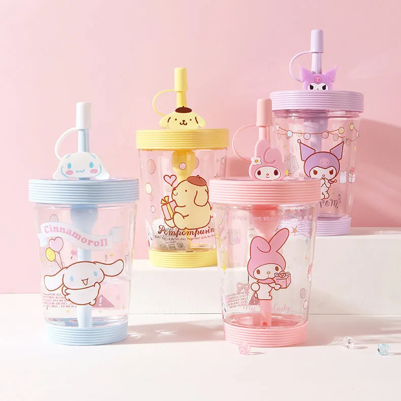 Sanrio Portable Water Cup With Straw 535ml