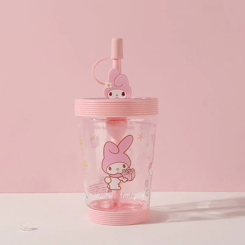 Sanrio Portable Water Cup With Straw 535ml