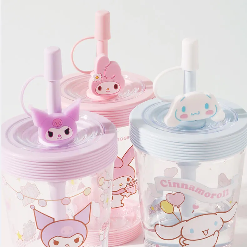 Sanrio Portable Water Cup With Straw 535ml
