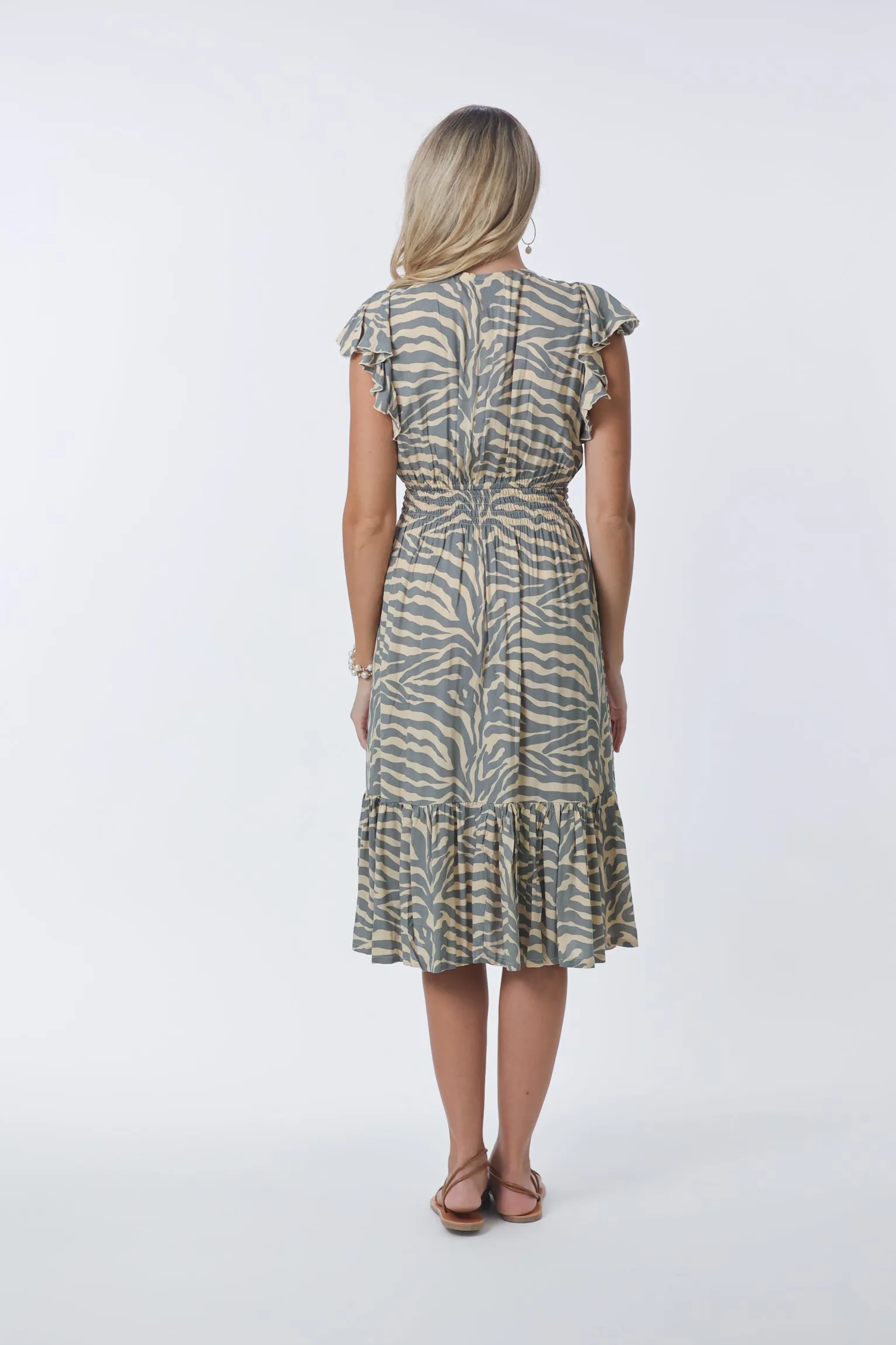 Serena Dress in Zebra