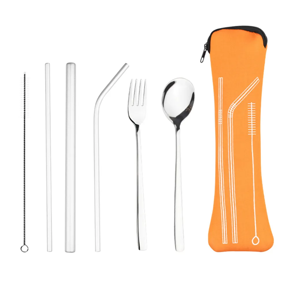 Stainless Steel Cutlery Set with Neoprene Pouch